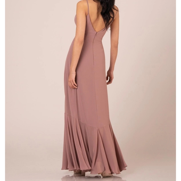 Navy chiffon bridesmaid dress - Picture 4 of 6